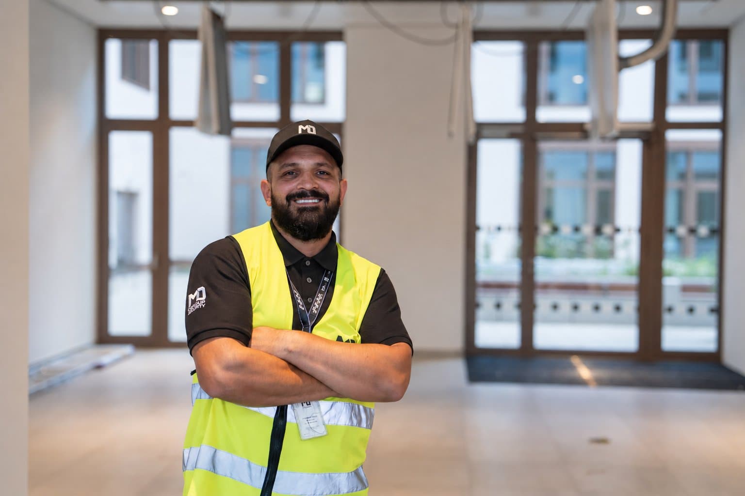 MOGROUP security officer at the ZÜBLIN construction site in Cologne
